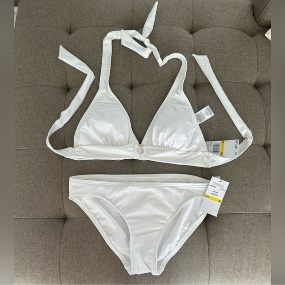 Michael Kors White Bikini Swimsuit NWT Sz XL - Picture 1 of 3